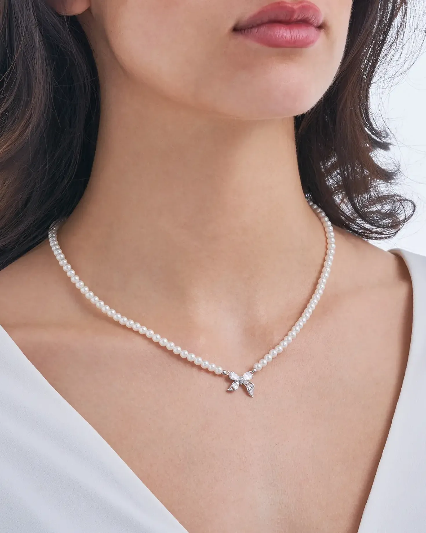 Collier - Ribbon Pearls