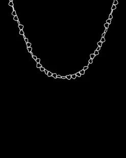 Collier - Silvery Hearts