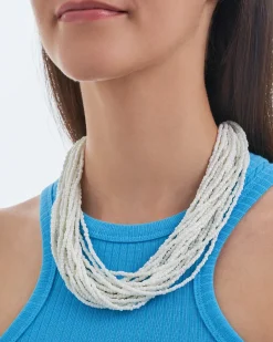 Collier - White Glass