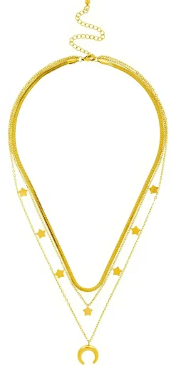 Collier multirangs - Golden Trio