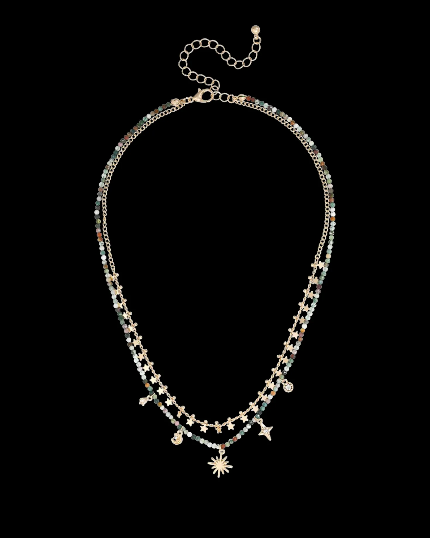 Collier multirangs - Agate Stars