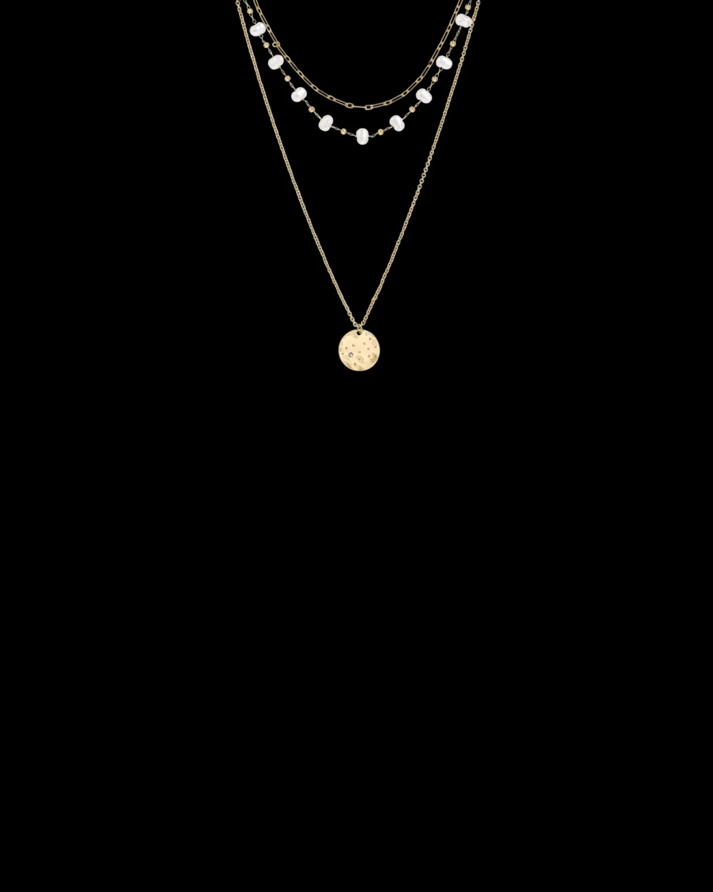 Collier multirangs - Beach Pearls