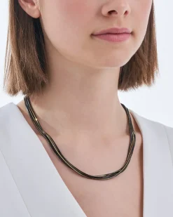 Collier multirangs - Black Elegance