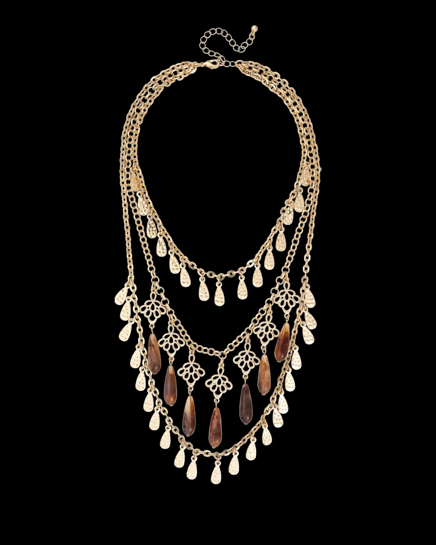 Collier multirangs - Brown Boho