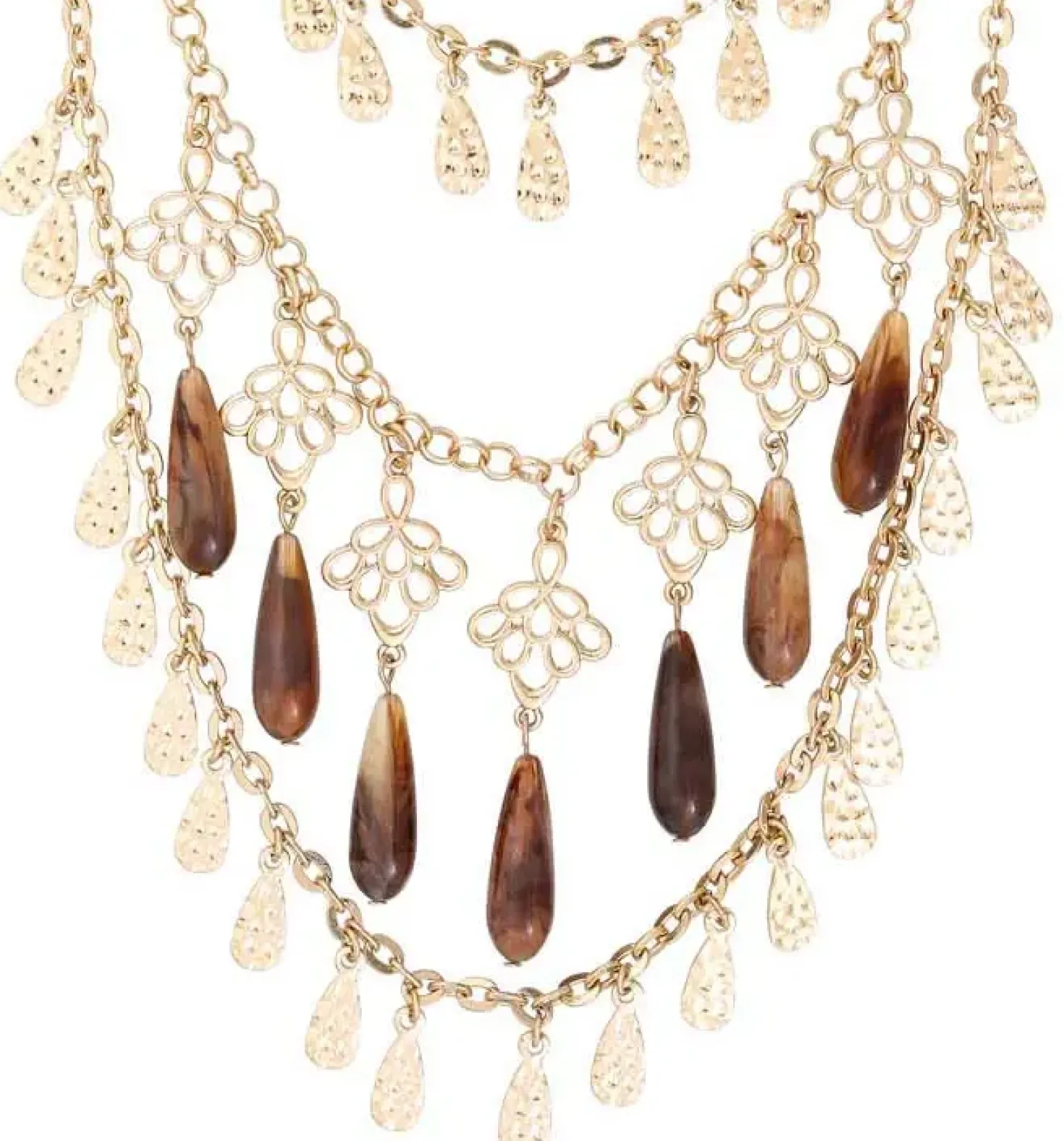 Collier multirangs - Brown Boho