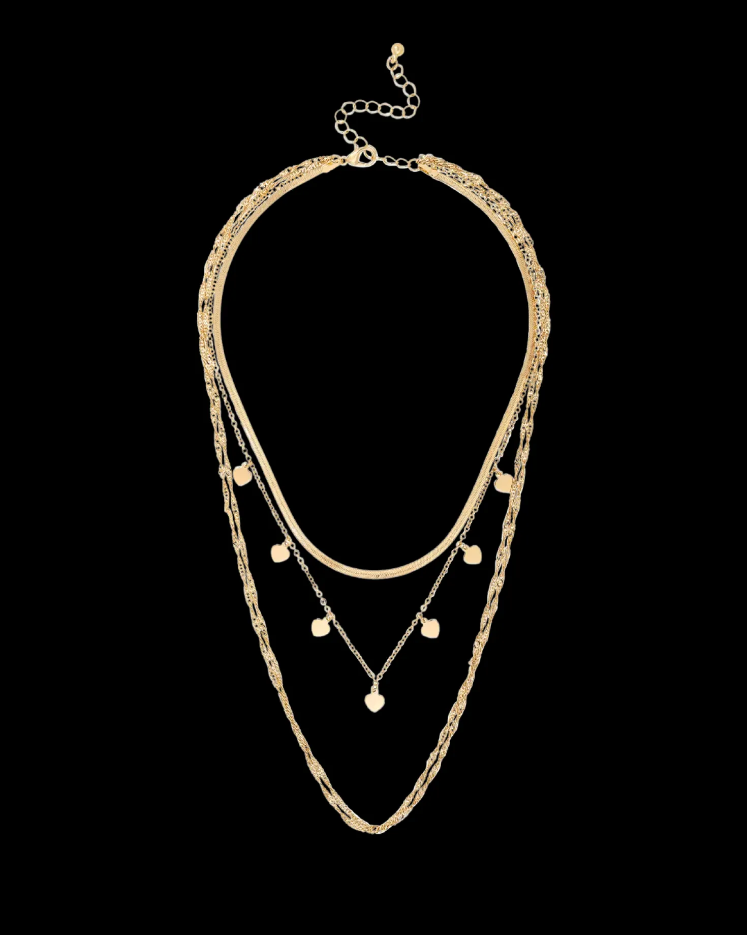 Collier multirangs - Cherished Gold
