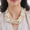 Collier multirangs - Chunky Pearls