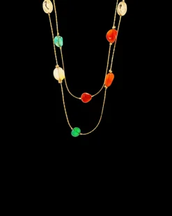 Collier multirangs - Colorful Agate