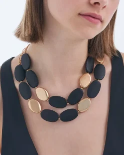 Collier multirangs - Elegant Black
