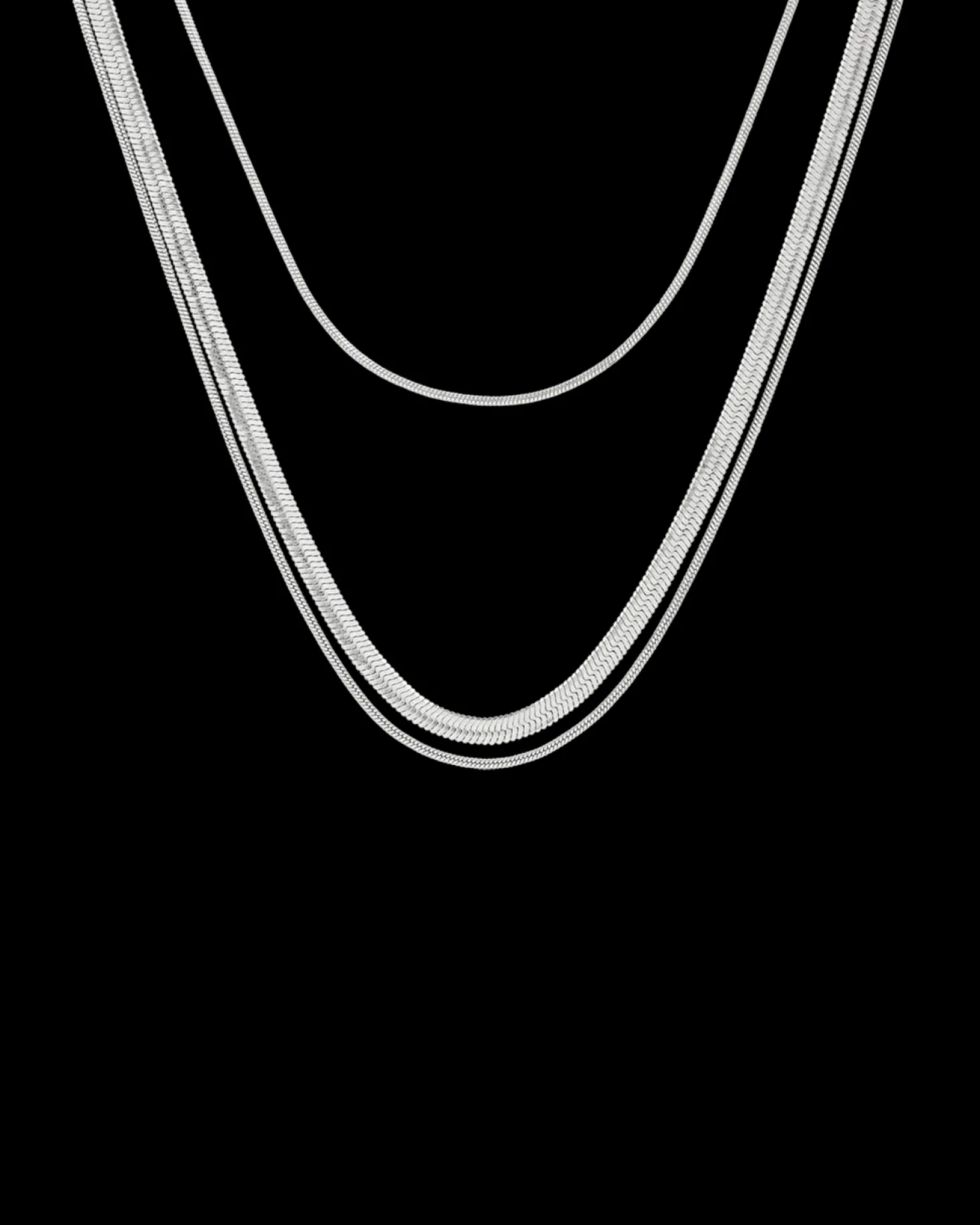 Collier multirangs - Fine Steel