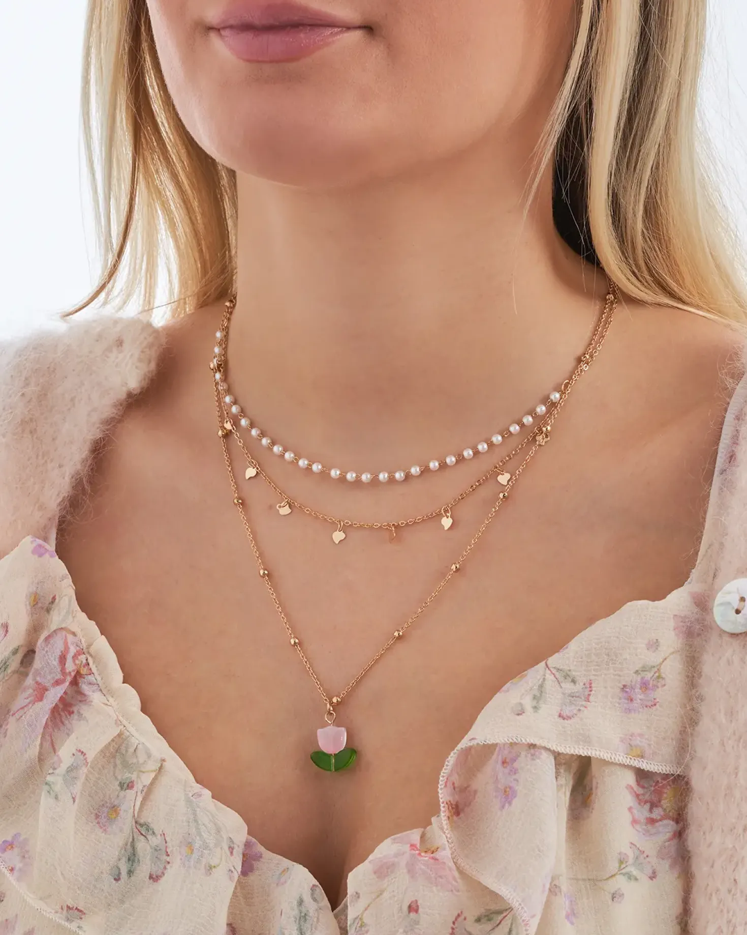 Collier multirangs - Gleaming Tulip