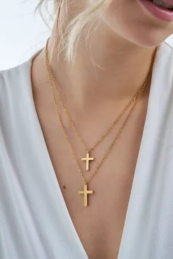 Collier multi-rangs - Glossy Cross