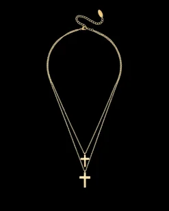 Collier multi-rangs - Glossy Cross