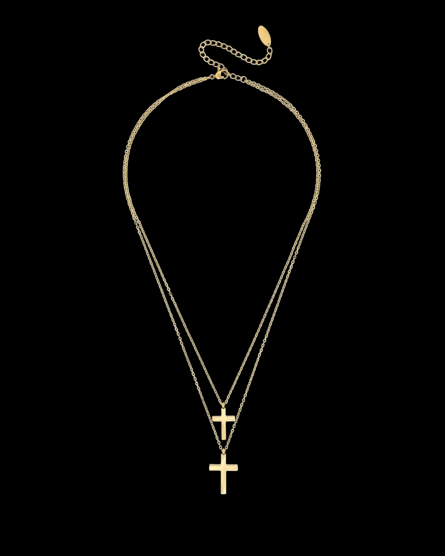 Collier multi-rangs - Glossy Cross