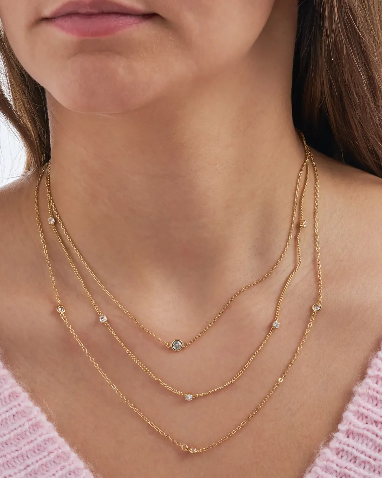 Collier multi-rangs - Golden Sparkle