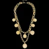 Collier multirangs - Golden Coins