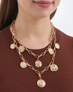 Collier multirangs - Golden Coins