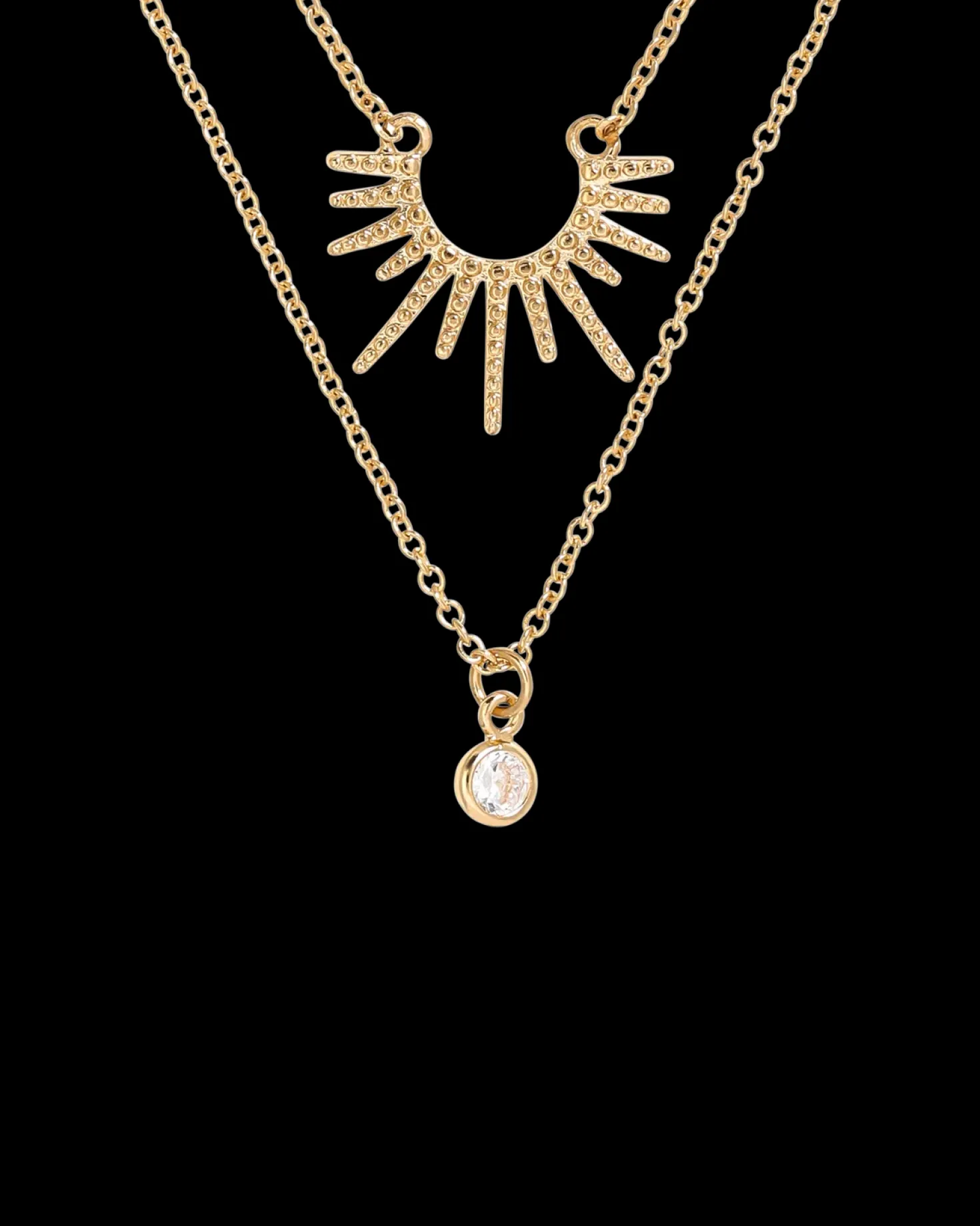 Collier multirangs - Golden Sunlight