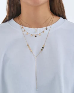 Collier multi-rangs - Golden Plates