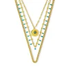 Collier multirangs - Golden Sundowner