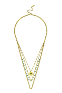 Collier multirangs - Golden Sundowner