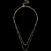 Collier multirangs - Golden Bubbles