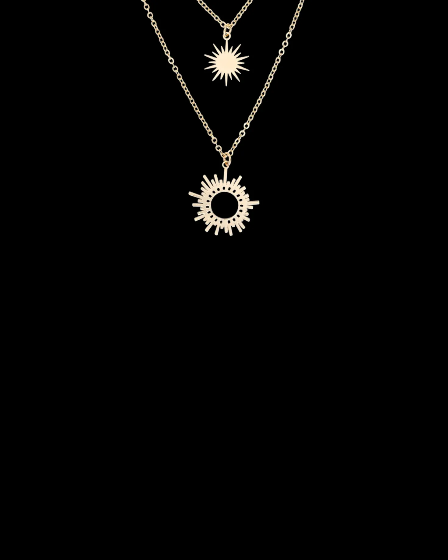 Collier multirangs - Golden Suns