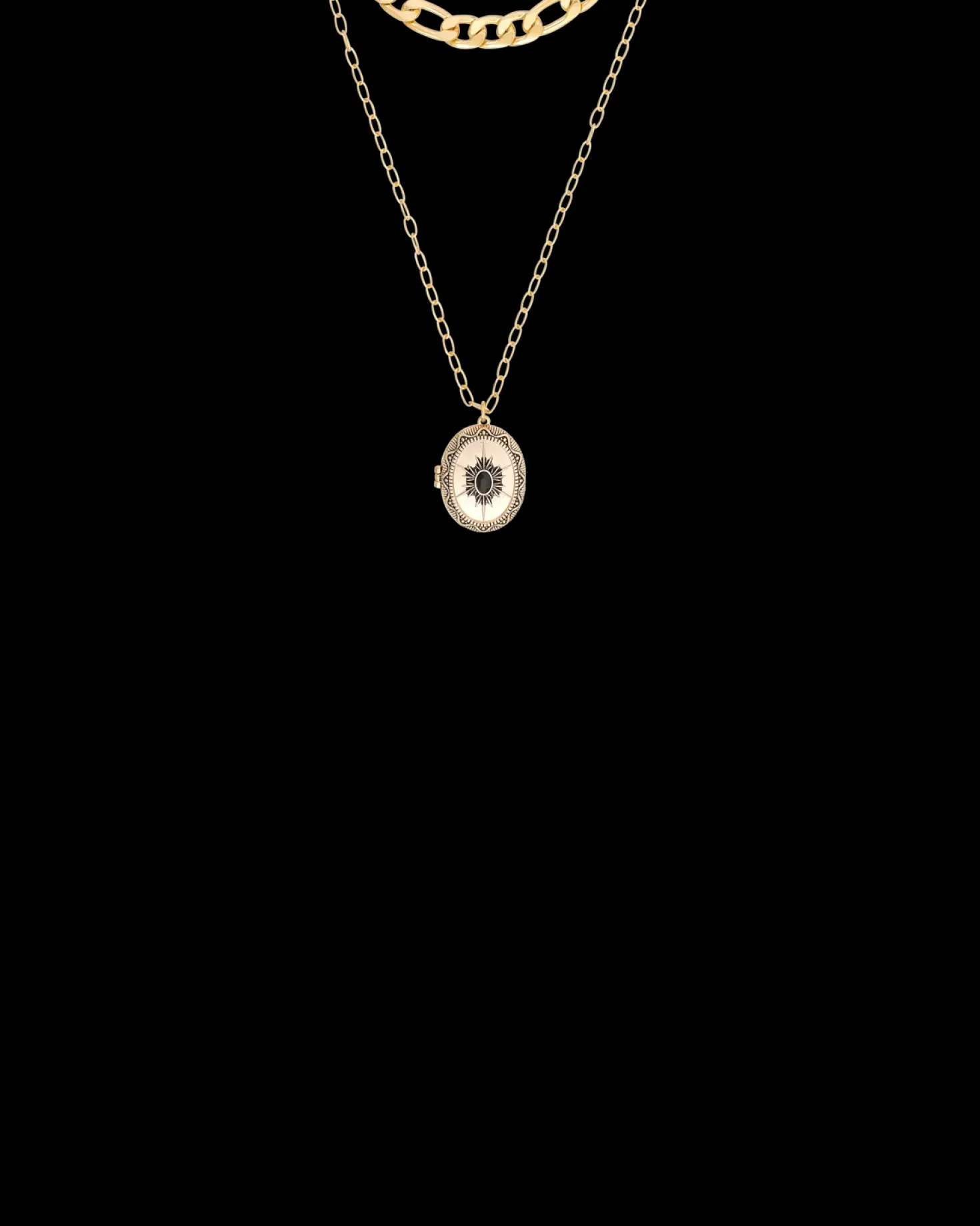 Collier multirangs - Golden Mystic