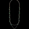 Collier multirangs - Green Marble