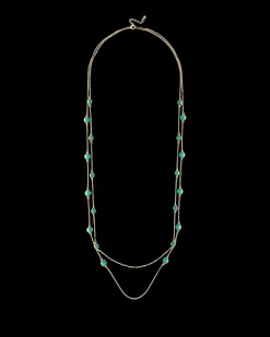 Collier multirangs - Green Marble