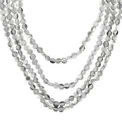 Collier multirangs - Grey Pearls