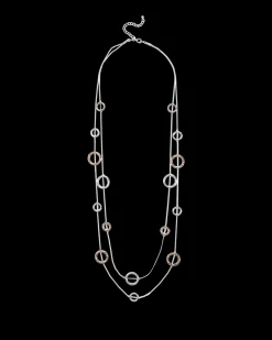 Collier multirangs - Hammered Circles