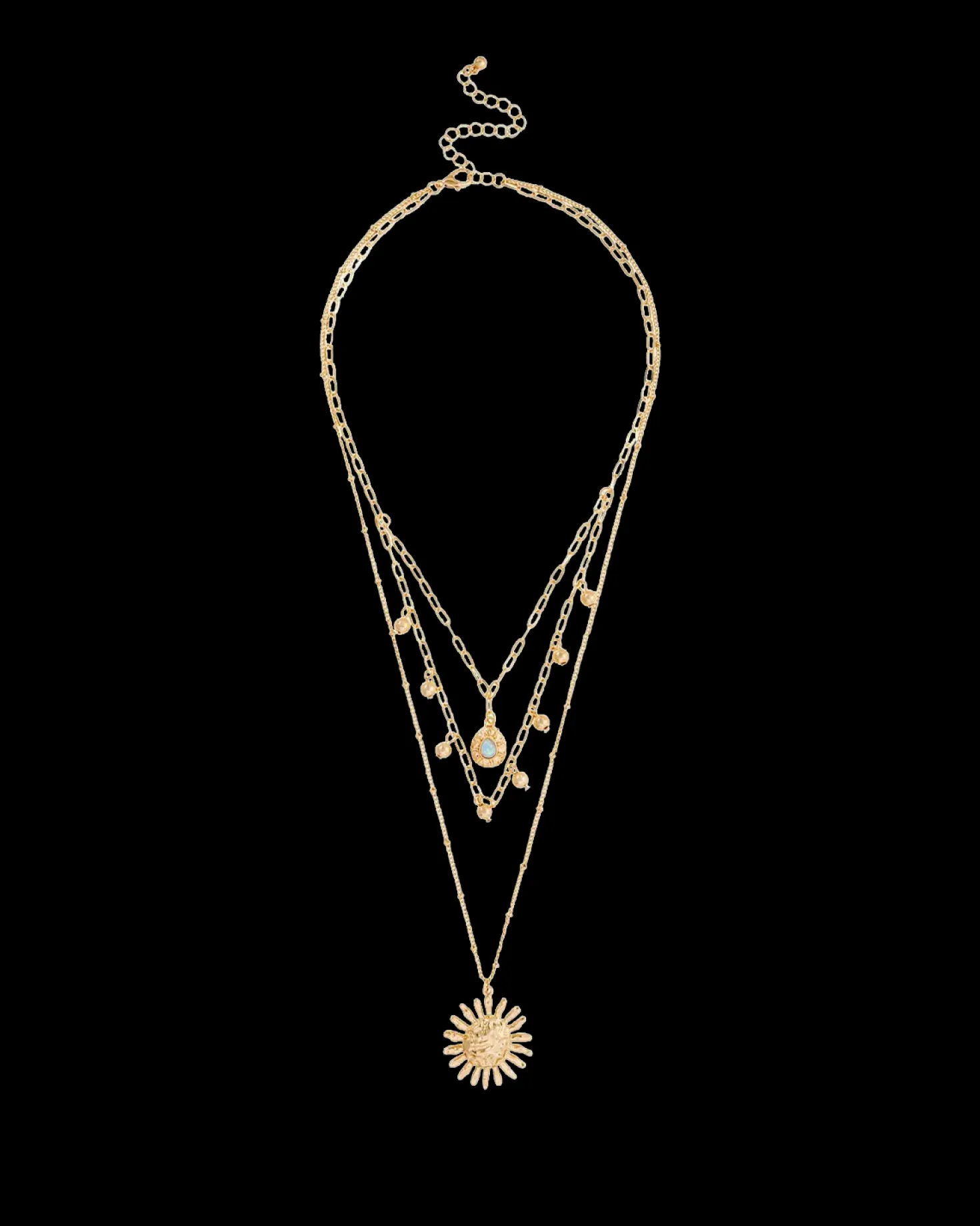 Collier multirangs - Hammered Sun