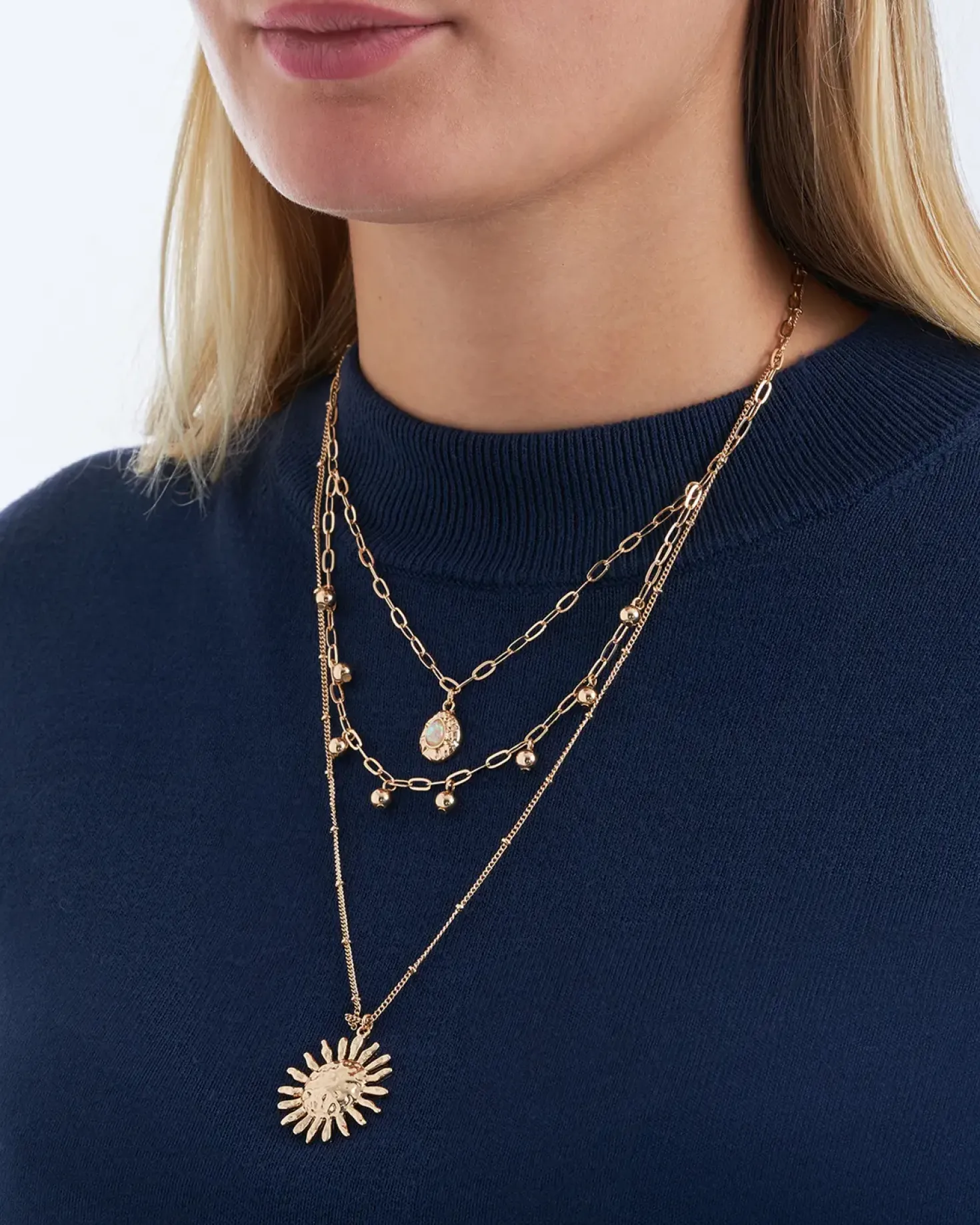 Collier multirangs - Hammered Sun