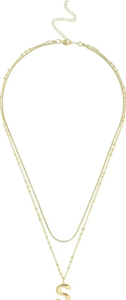 Collier multirangs - Initial S