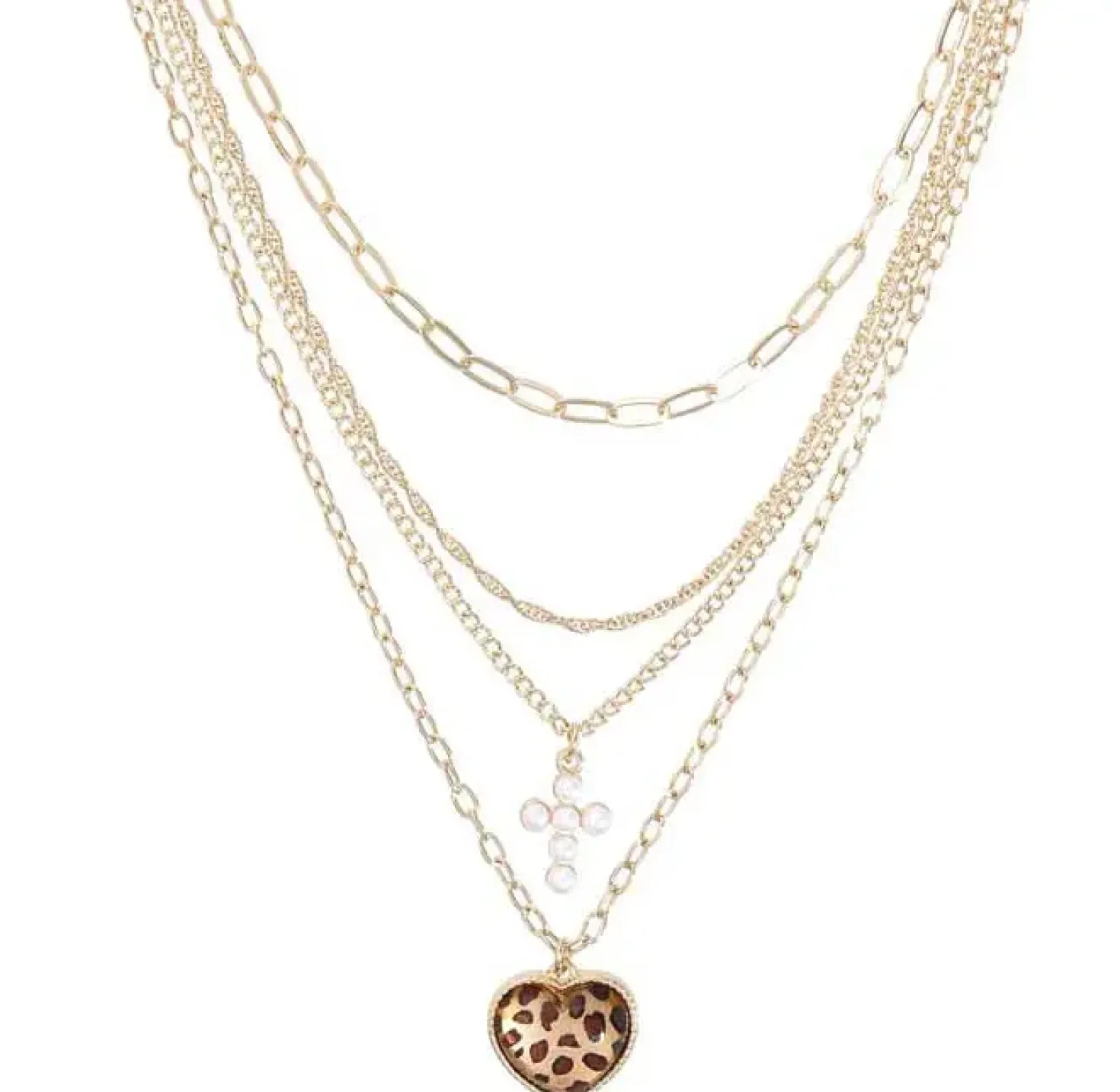Collier multirangs - Leo Heart