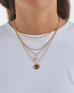 Collier multirangs - Leo Heart