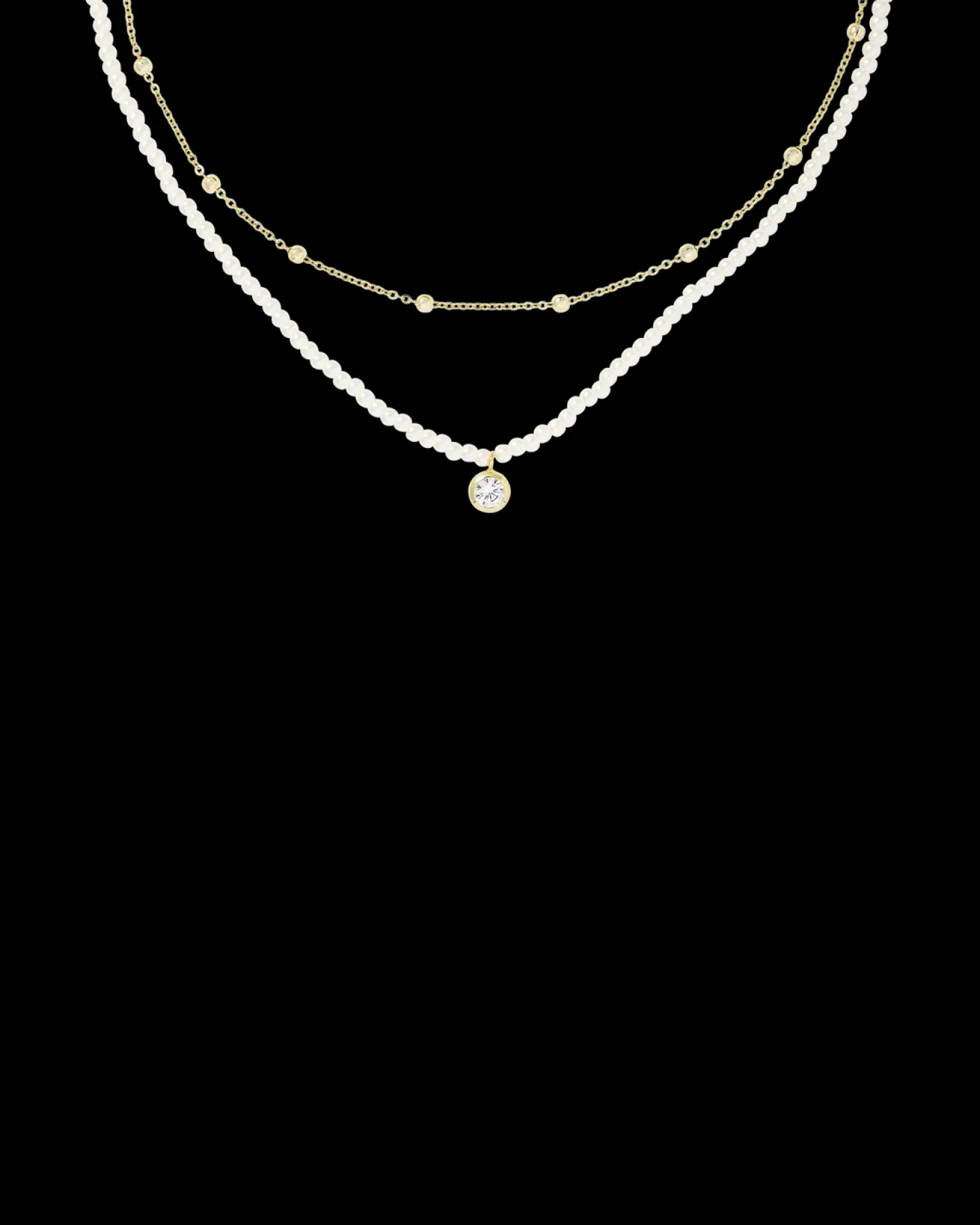 Collier multirangs - Pearly Perfection