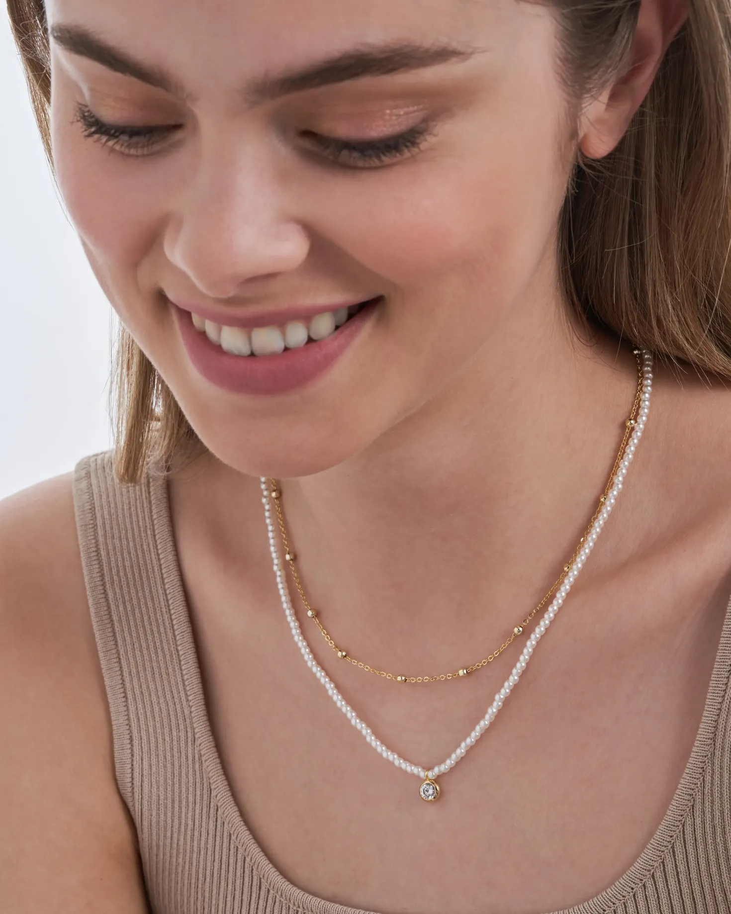 Collier multirangs - Pearly Perfection