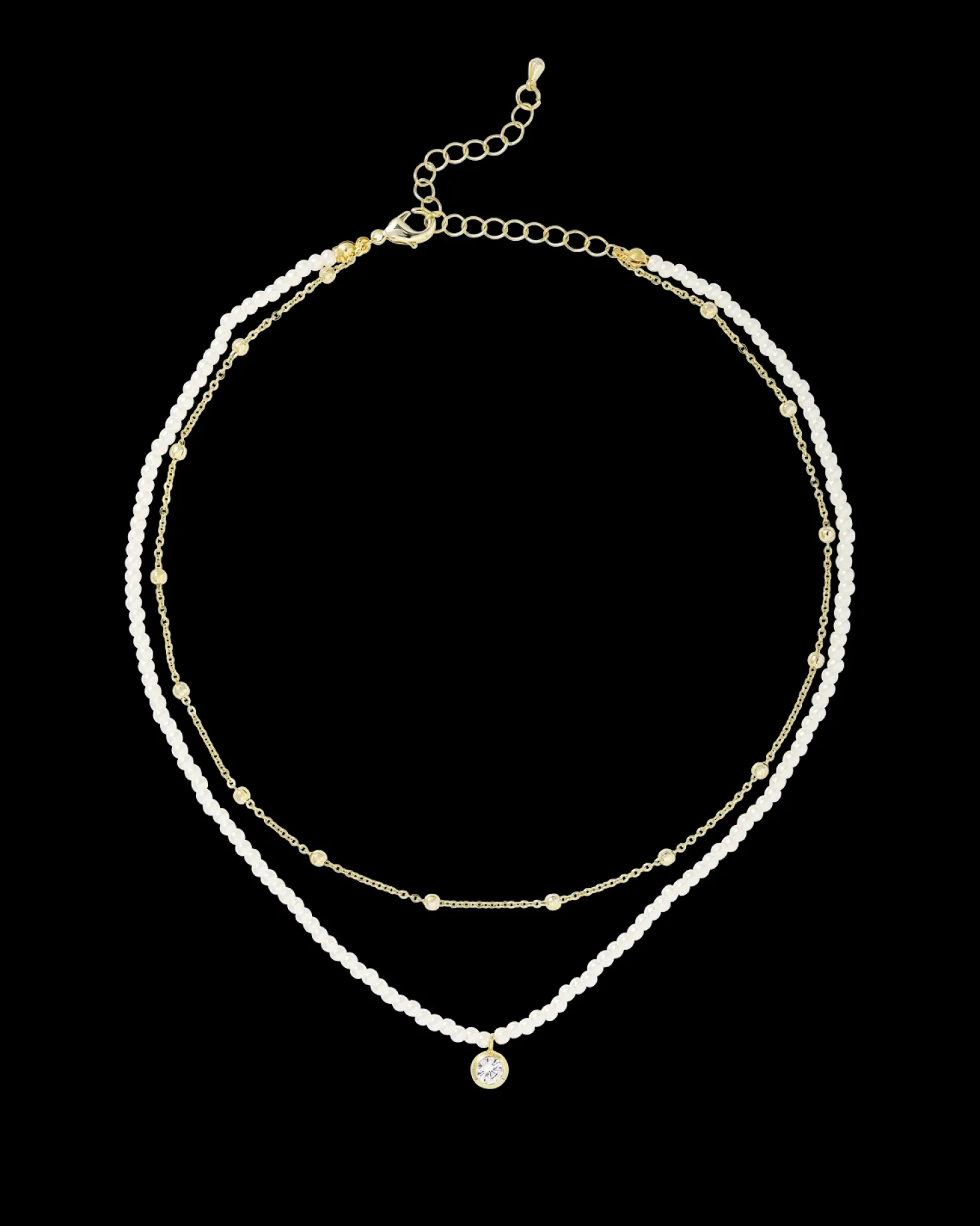Collier multirangs - Pearly Perfection