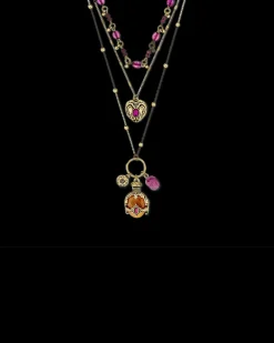 Collier multirangs - Purple Boho