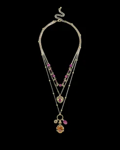 Collier multirangs - Purple Boho
