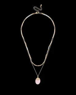 Collier multirangs - Purple Gemstone