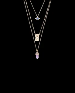 Collier multirangs - Shiny Amethyst