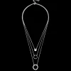 Collier multirangs - Silver Circles