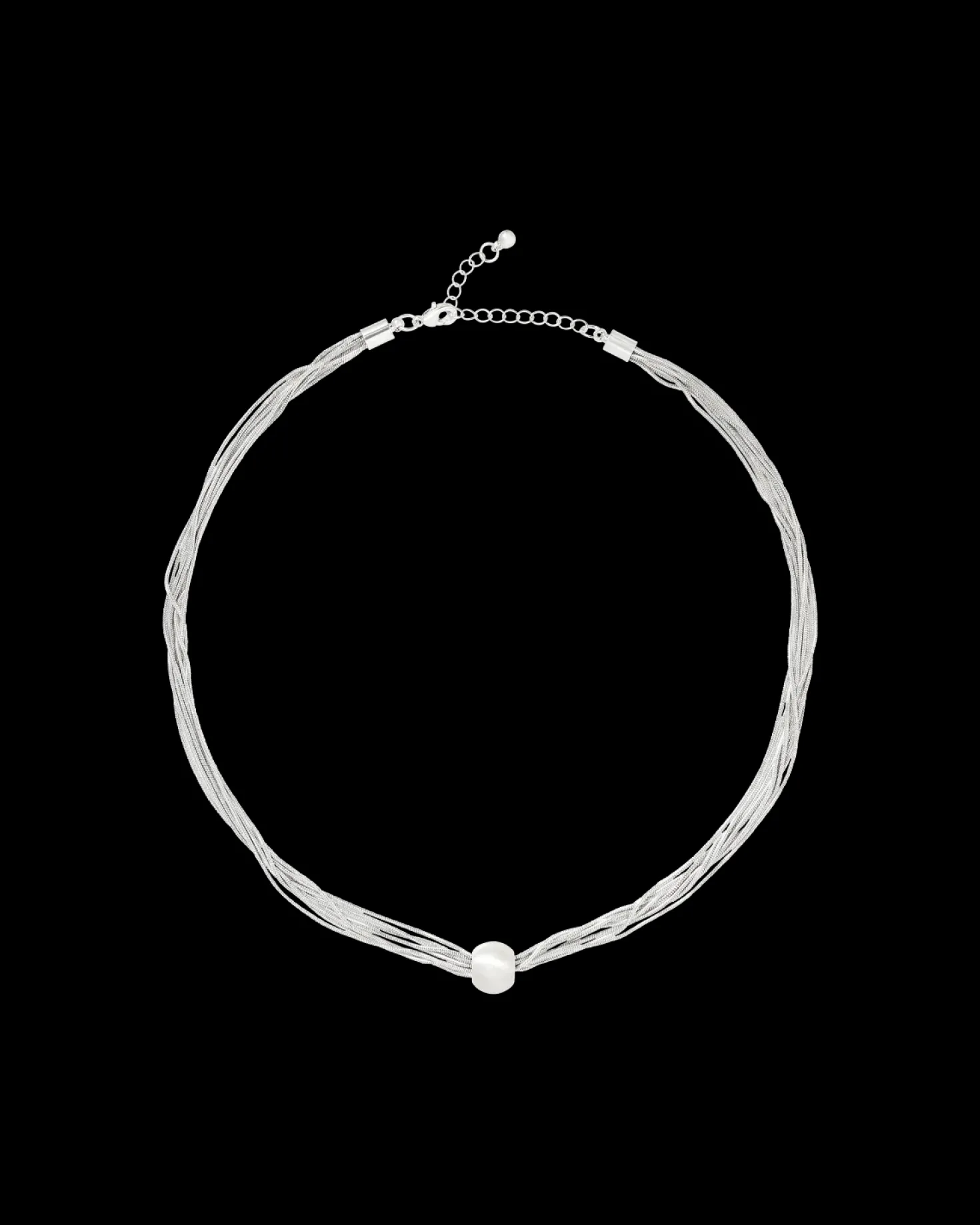 Collier multirangs - Soft Silver