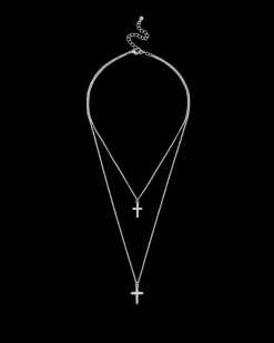Collier multirangs - Sparkle Crosses