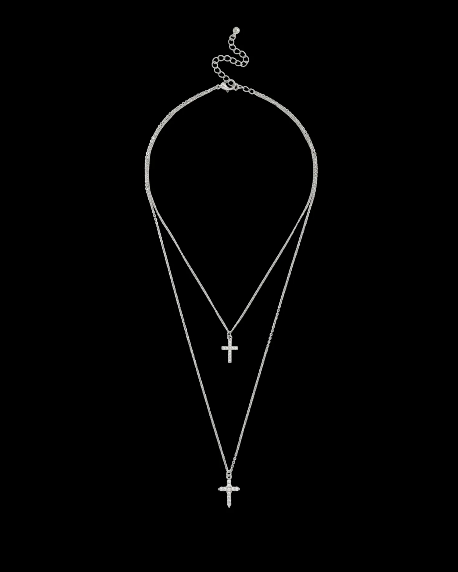 Collier multirangs - Sparkle Crosses