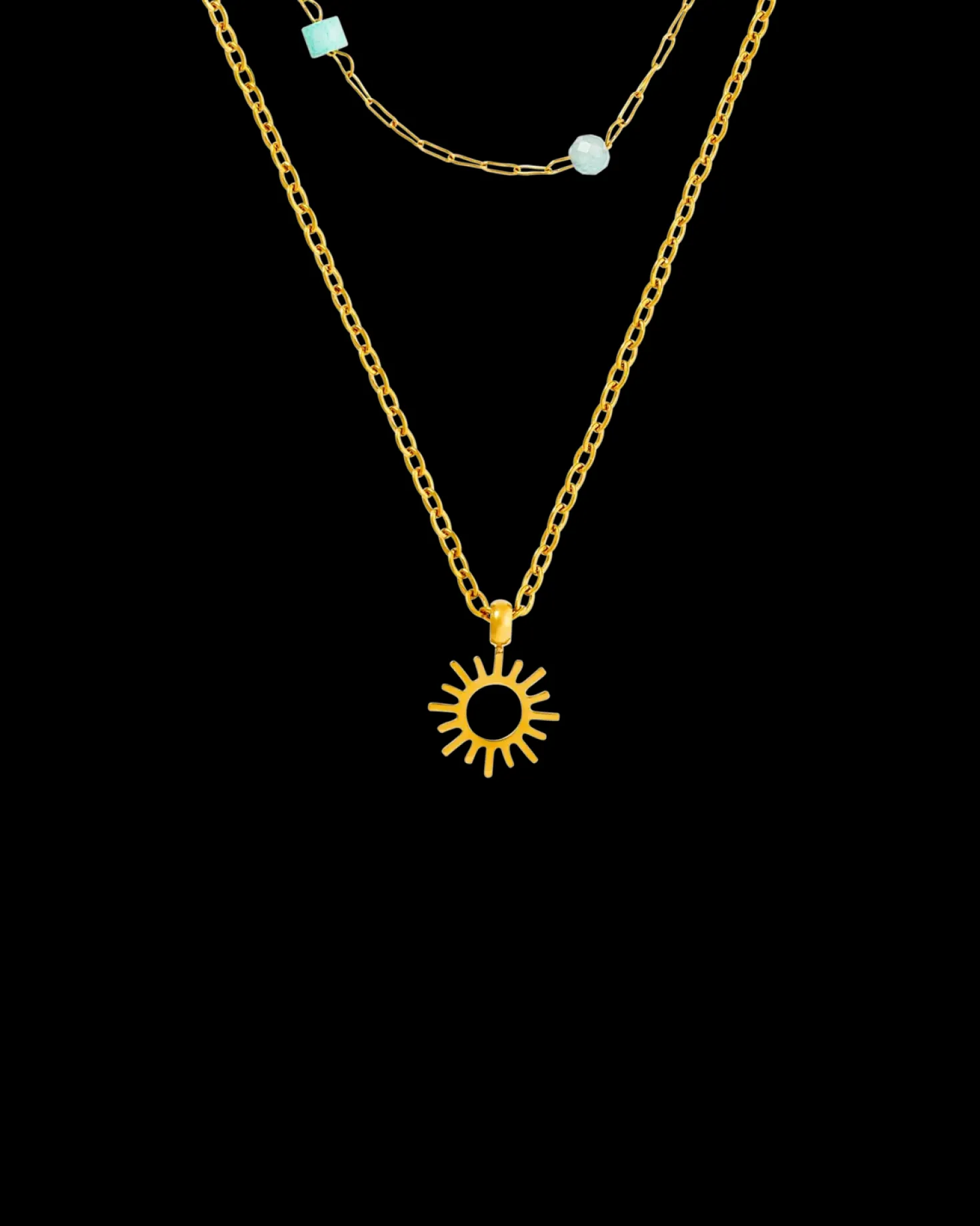 Collier multirangs - Steel Sun