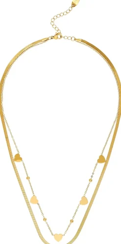 Collier multirangs - Steel Hearts